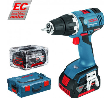 GSR 14,4 V-EC 2 x 14.4V 4Ah L-Boxx Bormasina cu acumulator 